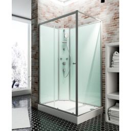 Cabine de douche intégrale, Ibiza Schulte, 140 x 90 cm, ouverture gauche