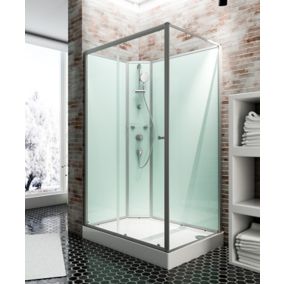 Cabine de douche intégrale, Ibiza Schulte, 160 x 90 cm, ouverture gauche