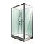Cabine de douche intégrale, Ibiza Schulte, 160 x 90 cm, ouverture gauche