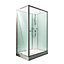 Cabine de douche intégrale, Ibiza Schulte, 90 x 120 cm, ouverture droite