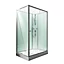 Cabine de douche intégrale, Ibiza Schulte, 90 x 160 cm, ouverture droite