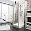 Cabine de douche intégrale, Juist vert d'eau Schulte, 80 x 80 cm, ouverture vers l'intérieure