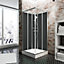 Cabine de douche Intégrale, Rimini noire Schulte, 90 x 90 cm