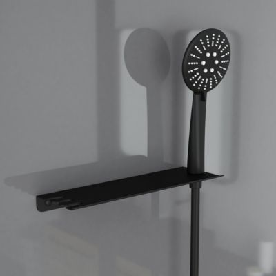 Cabine de douche l.90 x L.90 x H.215 cm – hydromassante multijets, bouton push, verre trempé, Galedo Trendy Grey