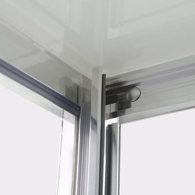 Cabine de douche l.90 x L.90 x H.220 cm – hydromassante, finition miroir, montage facile, GoodHome Beloya