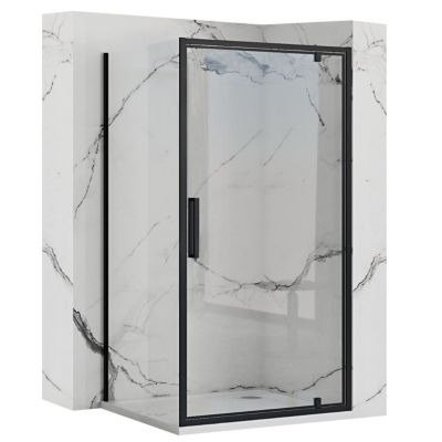 Cabine De Douche Murale Rea Rapid Swing 70X90 Black