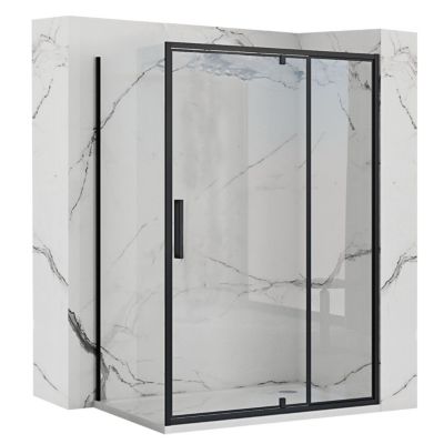 Cabine De Douche Murale Rea Rapid Swing 70X90 Black