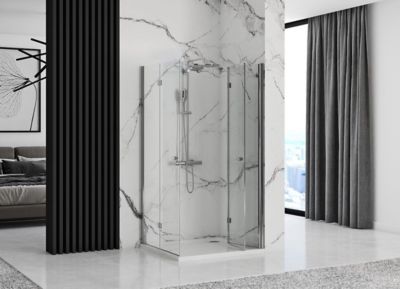 Cabine de douche pliante REA Fold N2 Modulée 70x120
