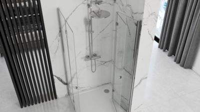 Cabine de douche pliante REA Fold N2 Modulée 70x120