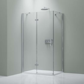 Cabine de douche portes battantes Ouverture porte à gauche - 100x80x195cm - DX403