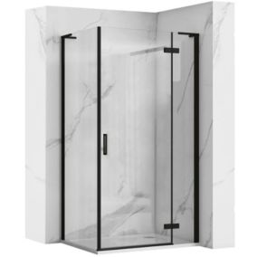 Cabine de douche REA Hugo Black 90x90