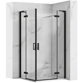 Cabine de douche REA Hugo double black 100x100