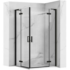 Cabine de douche REA Hugo Double Black 90x100