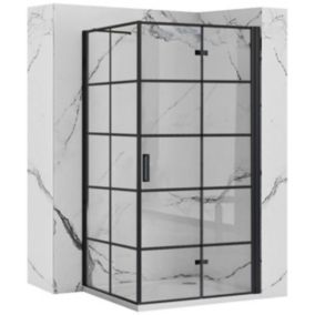 Cabine de douche REA Molier black 100x80