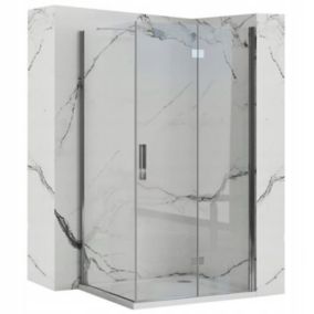 Cabine de douche REA Molier chrom 80x80