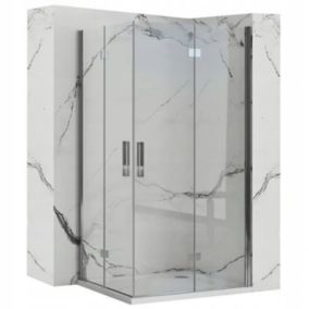 CABINE DE DOUCHE REA MOLIER CHROME DOUBLE 90X90