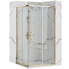 Cabine de douche REA Punto gold 80x100