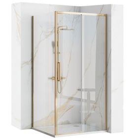 Cabine de douche REA Rapid Slide Gold 100x80