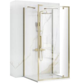 Cabine de douche REA Rapid Swing Gold 100x80