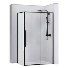 Cabine de douche REA Solar black 80x100