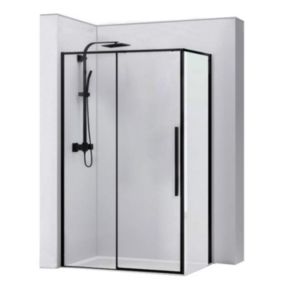 Cabine de douche REA Solar black 90x120