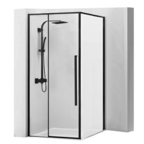 Cabine de douche REA Solar black 90x90