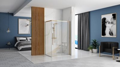 Cabine de douche REA Solar gold 90x90