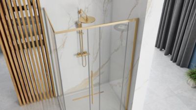 Cabine de douche REA Solar gold 90x90