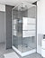 Cabine de douche rectangulaire blanc Galedo River 2 80 x 110 cm