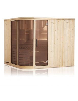 Cabine de sauna ARQUE finlandais KILA 6-7 places 244x194 x H.199 cm