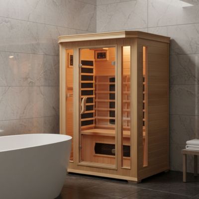 Cabine de sauna luxe infrarouge 2 places NARVIK