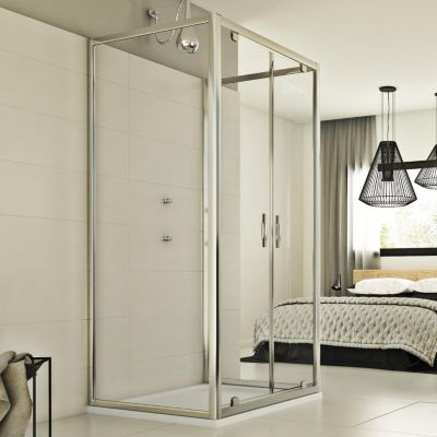 Cabine douche 3 côtés 70x90x70 CM H198 Transparent mod. Cristal Trio 2 ...