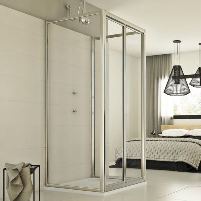 Cabine douche 3 côtés 75x100x75 CM H198 Transparent mod. Urban Trio