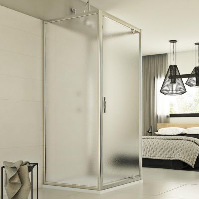 Cabine douche 3 côtés 80x75x80 CM H198 Opaque mod. Cristal Trio 1 Porte