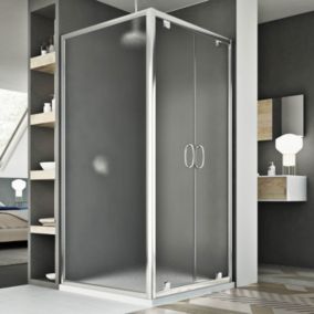 Cabine Douche 70x100 AP. 100 CM H185 granité modèle Sintesi Duo 2 Portillons