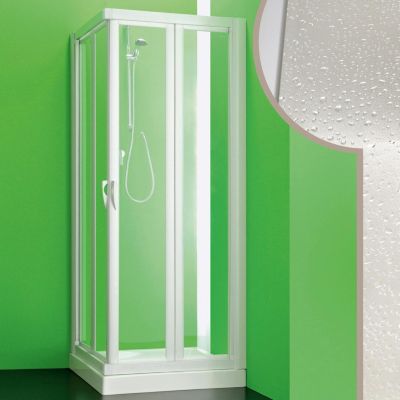 Cabine douche 70x70 CM en acrylique mod. Giove avec ouverture pliante