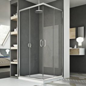 Cabine douche 70x70CM H185 transparent modèle junior