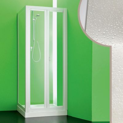 Cabine douche 70x80 CM en acrylique mod. Saturno avec ouverture pliante