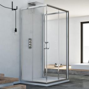 Cabine douche 70x90x70 CM H185 transparent modèle Junior Trio