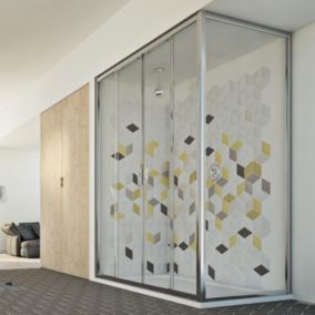 Cabine douche 90x120 H198 CM mod. Young Duo 2 Portes Transparent