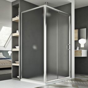 Cabine Douche 90x140 CM H185 granité modèle Replay Duo 1 Portillon