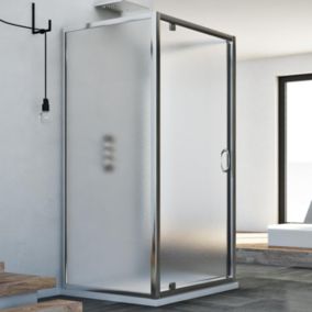 Cabine douche avec 3 côtés 90x75x90 AP. 75 CM H185 granité modèle Sintesi Trio avec 1 portillon