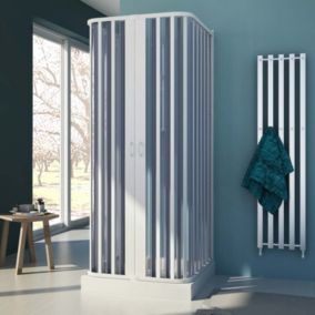 Cabine douche trois côté  80x90x80 CM H185  en Plastique pvc modèle Nova