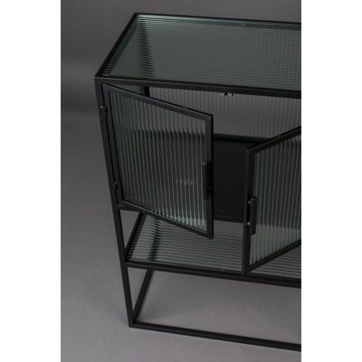 Cabinet vitrine 90cm Boli métal et verre
