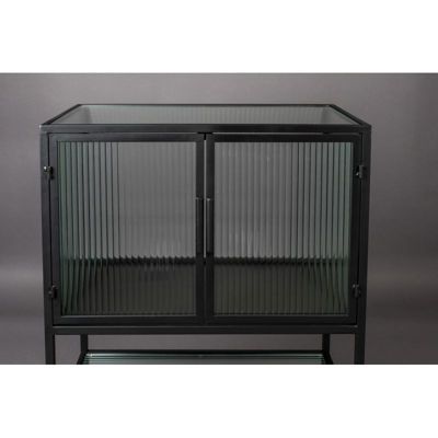 Cabinet vitrine 90cm Boli métal et verre