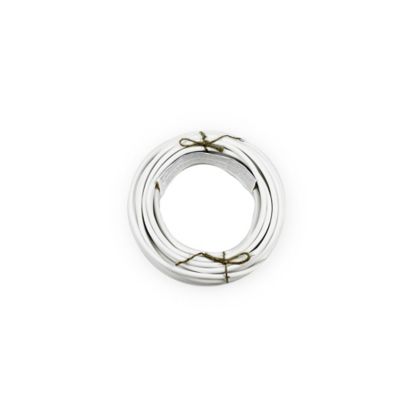 Câble 2X1,5 mm² H05VVF blanc couronne 10m