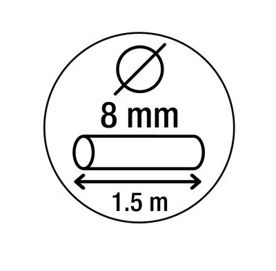 Hilka Outils 89502008 12 Mm X 1200 Mm Câble De Verrouillage à Clé