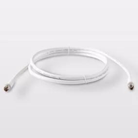 Câble coaxial 3C2V ø9.52 mm Mâle / Mâle blanc, 1.5 m