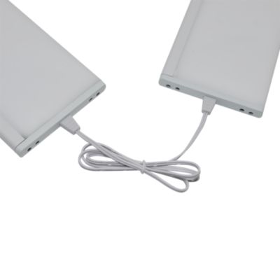 Réglette à détection LED Colours Athol rechargeable USB blanc 2,5W 40 cm  IP20