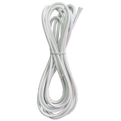 Câble d'alimentation de 4 mètres Diall tissu blanc